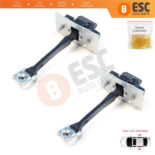 2 Pieces Rear Door Hinge Stop Check Strap Limiter for Citroen C Elysee Peugeot 301 9675207680
