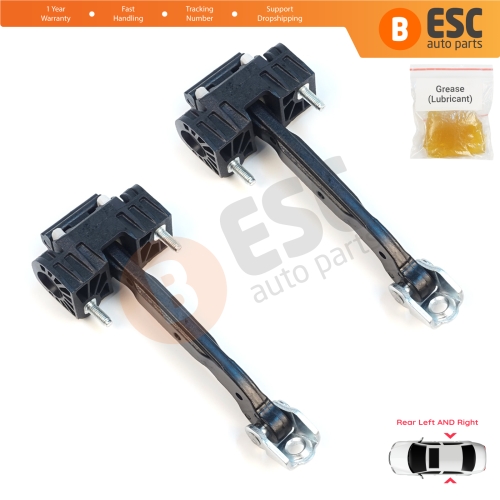 2 Pieces Rear Door Hinge Stop Check Strap Limiter for Volvo S80 XC70 S60 MK2 V70 MK3 XC60 V60 MK1 31298467
