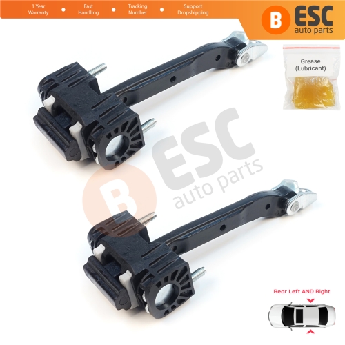 2 Pieces Rear Door Hinge Stop Check Strap Limiter for Volvo S80 XC70 S60 MK2 V70 MK3 XC60 V60 MK1 31298467