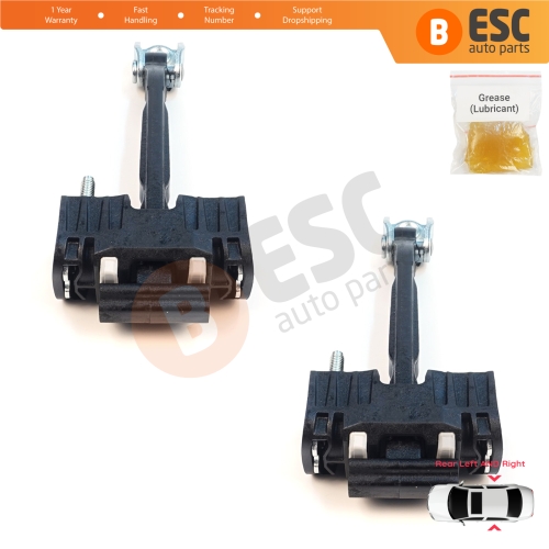 2 Pieces Rear Door Hinge Stop Check Strap Limiter for Volvo S80 XC70 S60 MK2 V70 MK3 XC60 V60 MK1 31298467