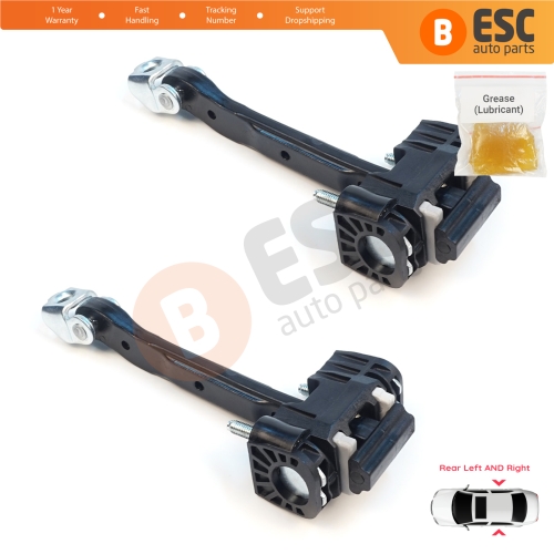 2 Pieces Rear Door Hinge Stop Check Strap Limiter for Volvo S80 XC70 S60 MK2 V70 MK3 XC60 V60 MK1 31298467