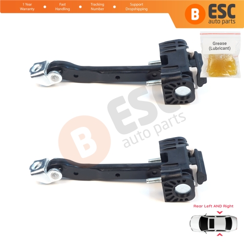 2 Pieces Rear Door Hinge Stop Check Strap Limiter for Volvo S80 XC70 S60 MK2 V70 MK3 XC60 V60 MK1 31298467