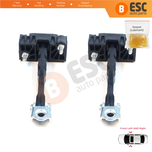 2 Pieces Front Door Hinge Stop Check Strap Limiter for Volvo S40 MK2 544 V50 545 C30 533 31217750