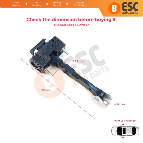2 Pieces Front Door Hinge Stop Check Strap Limiter for Volvo S40 MK2 544 V50 545 C30 533 31217750