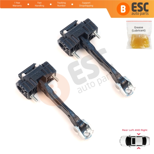 2 Pieces Rear Door Hinge Stop Check Strap Limiter for Volvo S40 MK2 544 V50 545 C30 533 31217751