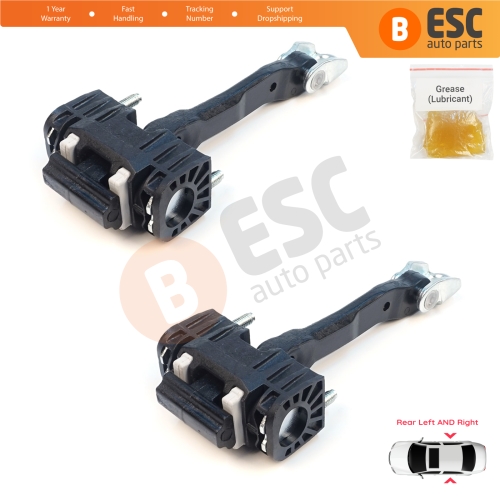 2 Pieces Rear Door Hinge Stop Check Strap Limiter for Volvo S40 MK2 544 V50 545 C30 533 31217751