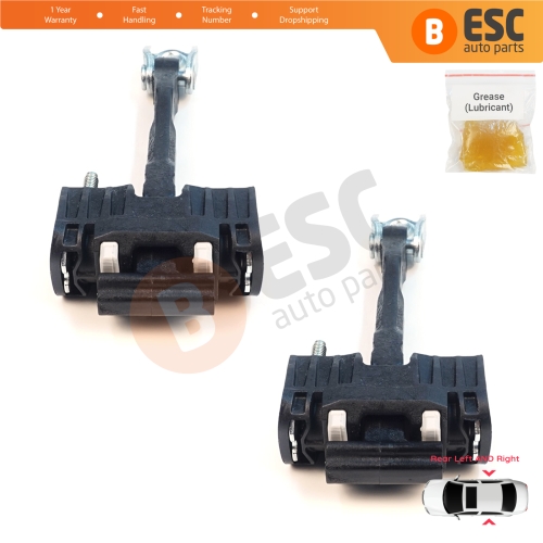 2 Pieces Rear Door Hinge Stop Check Strap Limiter for Volvo S40 MK2 544 V50 545 C30 533 31217751