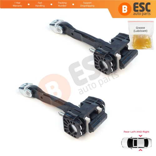 2 Pieces Rear Door Hinge Stop Check Strap Limiter for Volvo S40 MK2 544 V50 545 C30 533 31217751