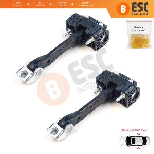 2 Pieces Rear Door Hinge Stop Check Strap Limiter for Volvo S40 MK2 544 V50 545 C30 533 31217751