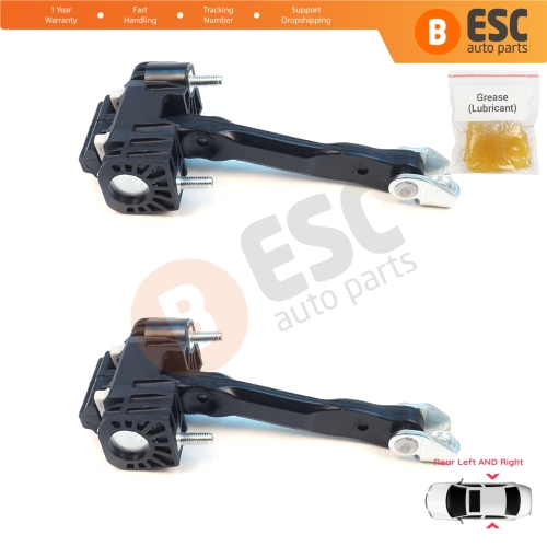 2 Pieces Rear Door Hinge Stop Check Strap Limiter for Volvo V70 MK2 S60 XC90 XC70 Cross Country MK1 31217752