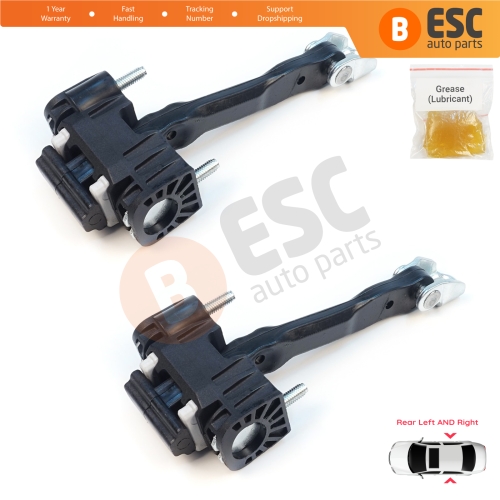 2 Pieces Rear Door Hinge Stop Check Strap Limiter for Volvo V70 MK2 S60 XC90 XC70 Cross Country MK1 31217752