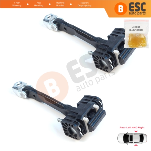 2 Pieces Rear Door Hinge Stop Check Strap Limiter for Volvo V70 MK2 S60 XC90 XC70 Cross Country MK1 31217752
