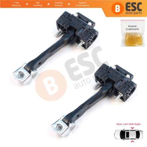 2 Pieces Rear Door Hinge Stop Check Strap Limiter for Volvo V70 MK2 S60 XC90 XC70 Cross Country MK1 31217752