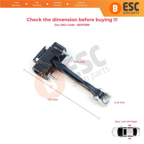 Rear Door Hinge Stop Check Strap Limiter for Volvo V70 MK2 S60 XC90 XC70 Cross Country MK1 31217752