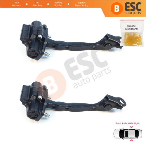 2 Pieces Rear Door Hinge Stop Check Strap Limiter for Tesla Model 3 5YJ3 2017-2023 108950900B