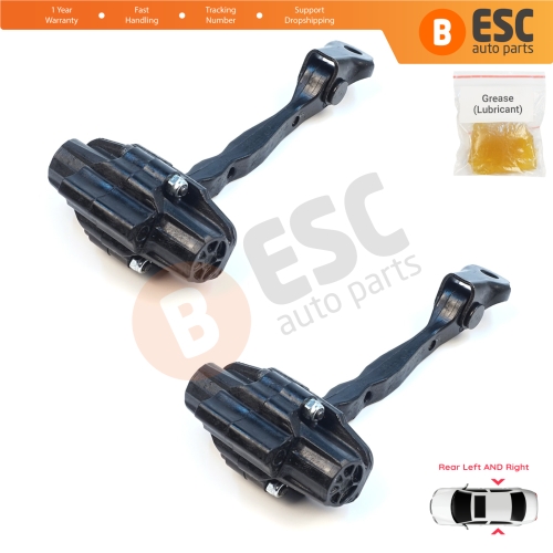 2 Pieces Rear Door Hinge Stop Check Strap Limiter for Tesla Model 3 5YJ3 2017-2023 108950900B