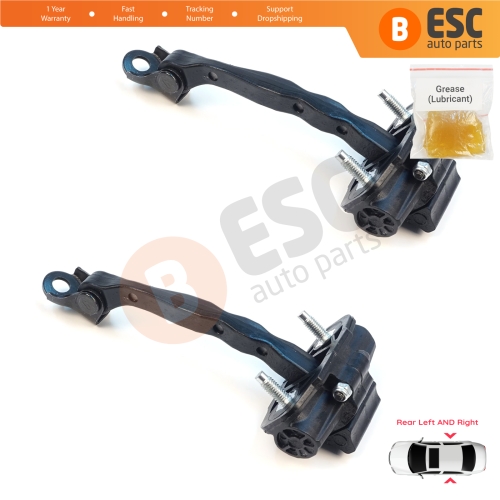 2 Pieces Rear Door Hinge Stop Check Strap Limiter for Tesla Model 3 5YJ3 2017-2023 108950900B