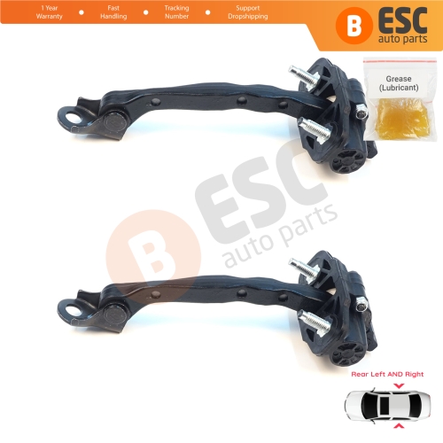 2 Pieces Rear Door Hinge Stop Check Strap Limiter for Tesla Model 3 5YJ3 2017-2023 108950900B