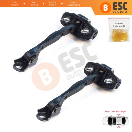 2 Pieces Rear Door Hinge Stop Check Strap Limiter for Tesla Model 3 5YJ3 2017-2023 108950900B