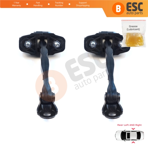 2 Pieces Rear Door Hinge Stop Check Strap Limiter for Tesla Model 3 5YJ3 2017-2023 108950900B