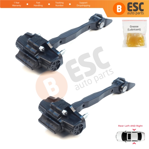 2 Pieces Rear Door Hinge Stop Check Assy Limiter Strap for Mercedes A Class W177 B Class W247 A1777306400