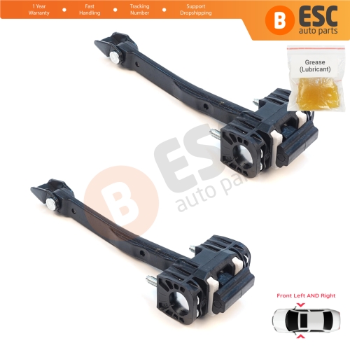 2 Pieces Front Door Hinge Stop Check Assy Limiter Strap for Mercedes C Class W206 S206 2021-On A2067209901