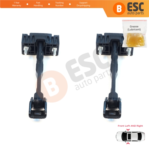 2 Pieces Front Door Hinge Stop Check Assy Limiter Strap for Mercedes C Class W206 S206 2021-On A2067209901