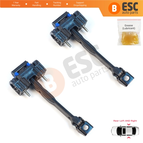 2 Pieces Rear Door Hinge Stop Check Assy Limiter Strap for Mercedes C Class W206 S206 2021-On A2067305802