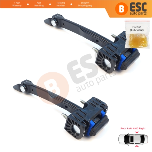 2 Pieces Rear Door Hinge Stop Check Assy Limiter Strap for Mercedes C Class W206 S206 2021-On A2067305802