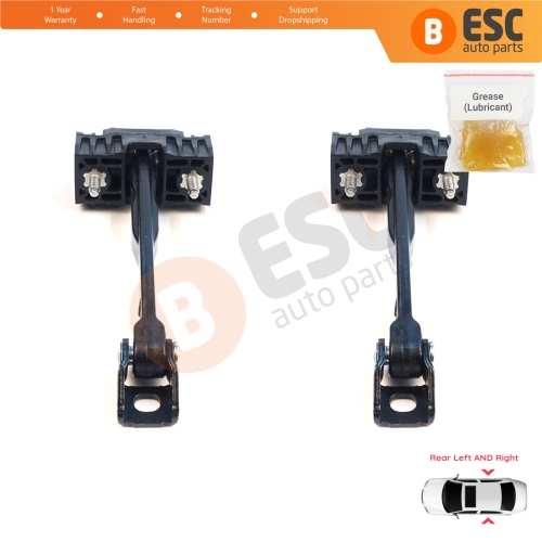 2 Pieces Rear Door Hinge Stop Check Assy Limiter Strap for Mercedes C Class W206 S206 2021-On A2067305802