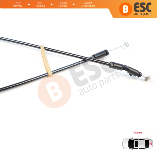 Tailgate Door Lock Handle Latch Bowden Long Cable for Renault Kangoo MK1 KC Express FC Nissan Kubistar X76 7700303592