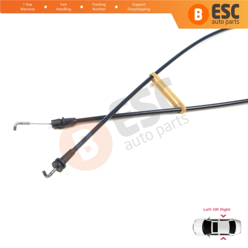 Side Sliding Door Lock Release Cable for VW Transporter T5 T5.1 T6 Carevelle Multivan 2009-2024 7E0843653 7E0843654