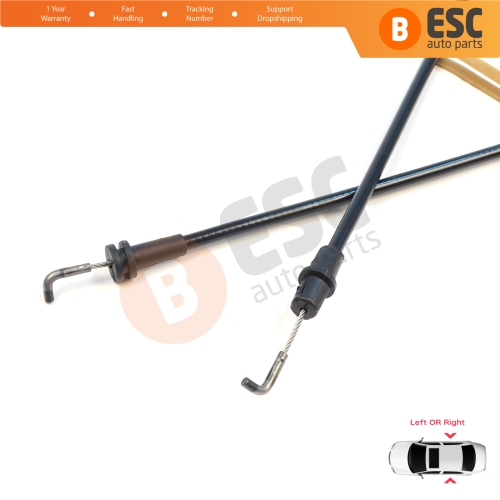 Side Sliding Door Lock Release Cable for VW Transporter T5 T5.1 T6 Carevelle Multivan 2009-2024 7E0843653 7E0843654