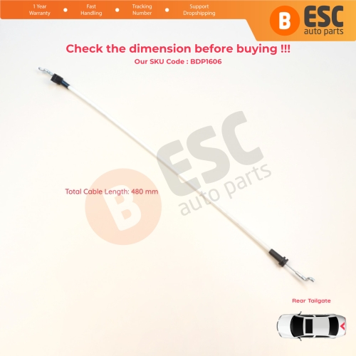 Rear Door Lock Opening Release Cable for Mercedes Sprinter MK1 1995-2006 VW LT MK2 1996-2006 9017600504