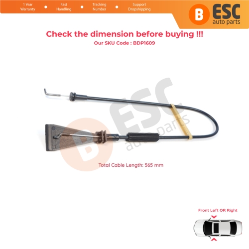 Front Door Inner Handle Lock Release Cable for Fiat Ducato MK3 Peugeot Boxer 250 Citroen Jumper Relay MK2 1342155080 1350147080