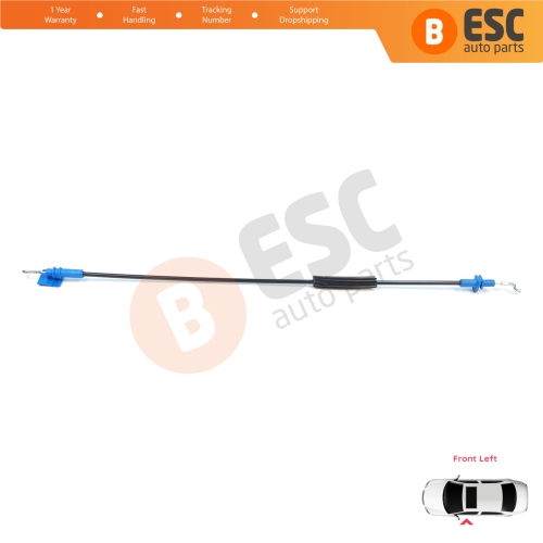Front Left Door Inner Handle Lock Release Cable for Fiat Fiorino MK3 225 Qubo 2007-2016 Citroen Nemo Peugeot Bipper 2008–2017 1365222080