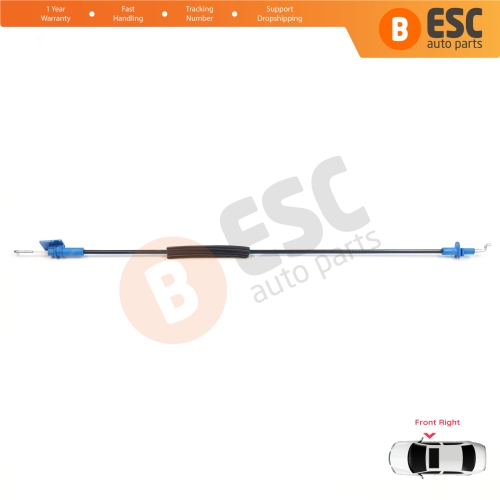 Front Right Door Inner Handle Lock Release Cable for Fiat Fiorino MK3 225 Qubo 2007-2016 Citroen Nemo Peugeot Bipper 2008–2017 1354711080