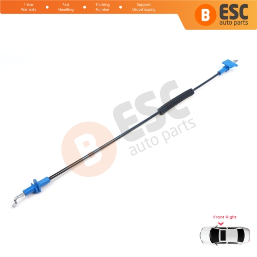 Front Right Door Inner Handle Lock Release Cable for Fiat Fiorino MK3 225 Qubo 2007-2016 Citroen Nemo Peugeot Bipper 2008–2017 1354711080