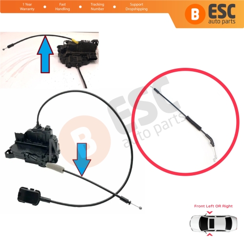 Front Door Outer Handle Lock Release Cable for Renault Clio MK4 Kangoo MK2 2007-2021 Citan W415 8200497579