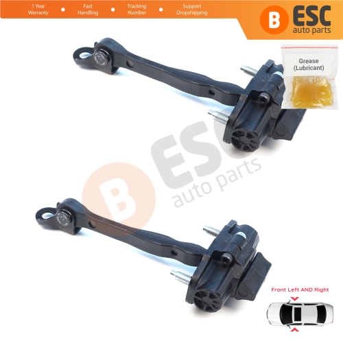2 Pieces Front Door Stop Check Assy Limiter Strap for Ford Tourneo Transit Courier MK2 N1P N3P V769 2023-On 2703945
