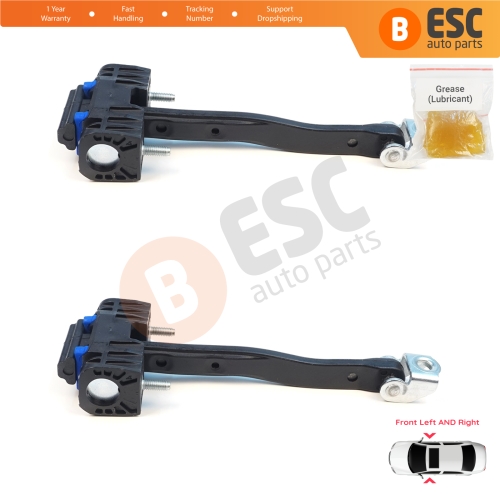 2 Pieces Front Door Stop Check Assy Limiter Strap for Ford Transit Tourneo Custom MK2 NXN V710 2023-On 2685526