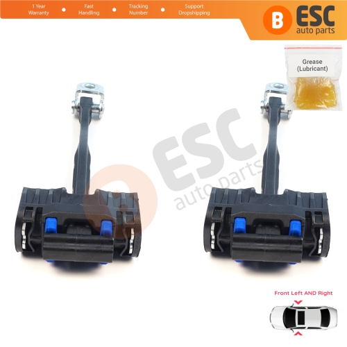 2 Pieces Front Door Stop Check Assy Limiter Strap for Ford Transit Tourneo Custom MK2 NXN V710 2023-On 2685526