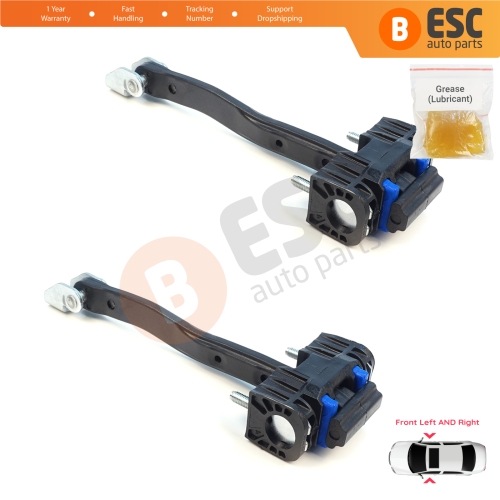 2 Pieces Front Door Stop Check Assy Limiter Strap for Ford Transit Tourneo Custom MK2 NXN V710 2023-On 2685526