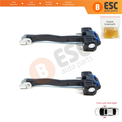 2 Pieces Front Door Stop Check Assy Limiter Strap for Ford Transit Tourneo Custom MK2 NXN V710 2023-On 2685526