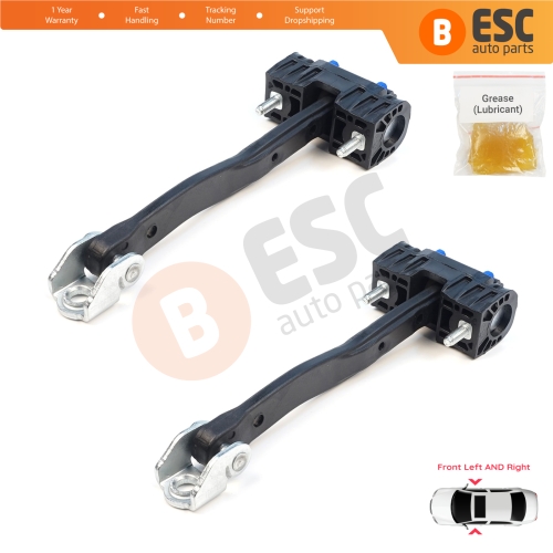 2 Pieces Front Door Stop Check Assy Limiter Strap for Ford Transit Tourneo Custom MK2 NXN V710 2023-On 2685526