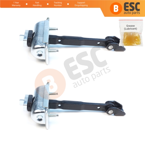2 Pieces Rear Cab Door Stop Check Assy Limiter Strap for Ford Transit MK4 V363 2013-On Double Cab 1871653
