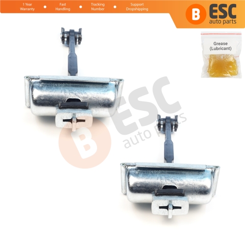2 Pieces Rear Cab Door Stop Check Assy Limiter Strap for Ford Transit MK4 V363 2013-On Double Cab 1871653