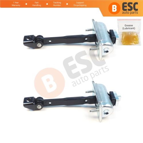 2 Pieces Rear Cab Door Stop Check Assy Limiter Strap for Ford Transit MK4 V363 2013-On Double Cab 1871653