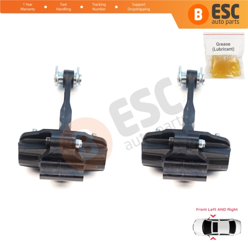 2 Pieces Front Door Stop Check Assy Limiter Strap for Ford Ranger MK3 TKE P375 PX 2N 2G 2P 2011-2023 Europe Everest UA MK2 5289876