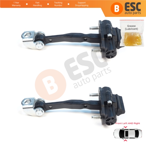2 Pieces Front Door Stop Check Assy Limiter Strap for Ford Ranger MK3 TKE P375 PX 2N 2G 2P 2011-2023 Europe Everest UA MK2 5289876